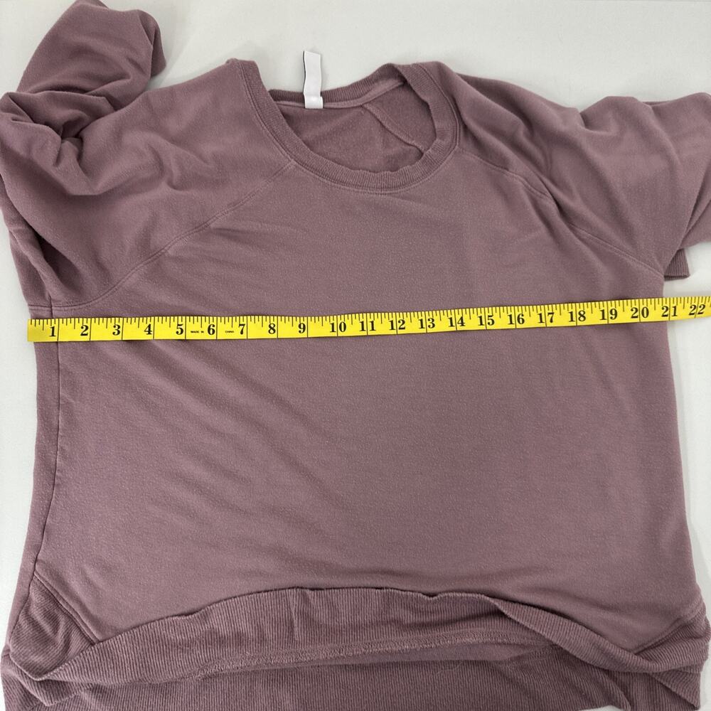 Athleta Sweatshirt‎ Womens Large Purple Pullover Athleisure Boxy Stretch - Picture 9 of 12